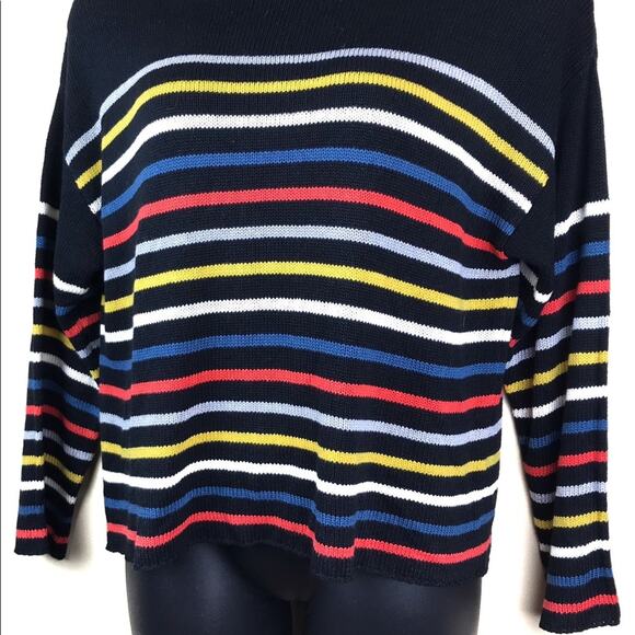 FOR THE REPUBLIC Striped Sweater Sz XL - Picture 2 of 5